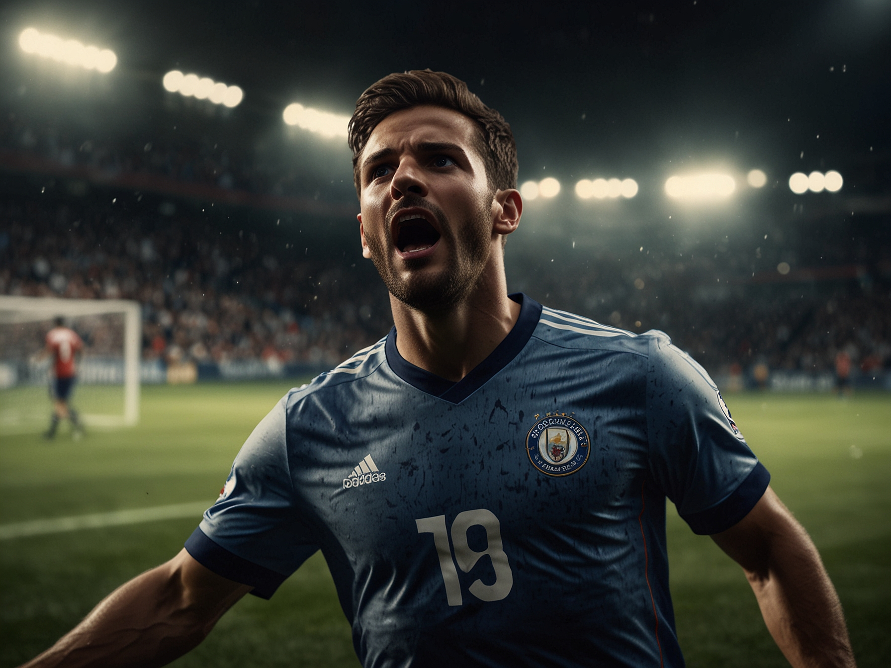 Dynamiczne zdjęcie sportowe na banerze