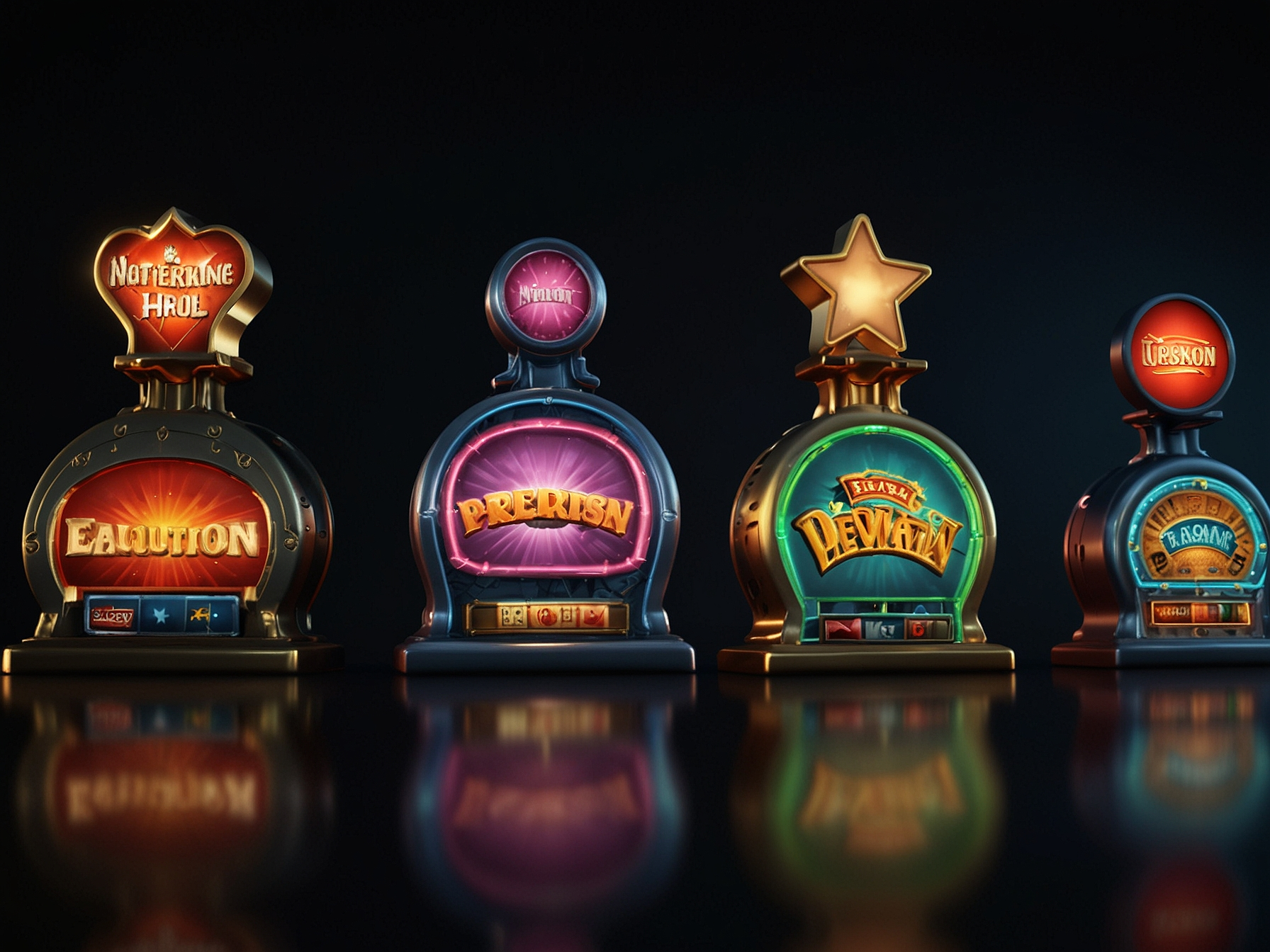 Logotypy dostawców gier Pragmatic Play, NetEnt, Evolution